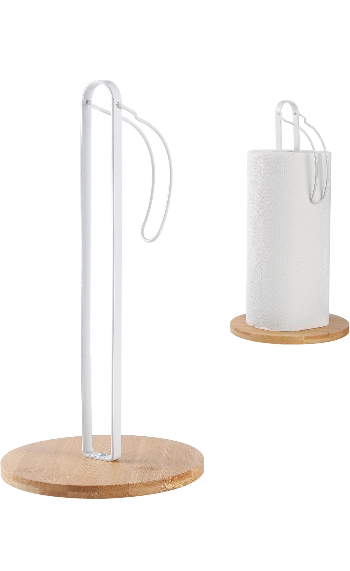 dřevěný držák na papírové ručníky