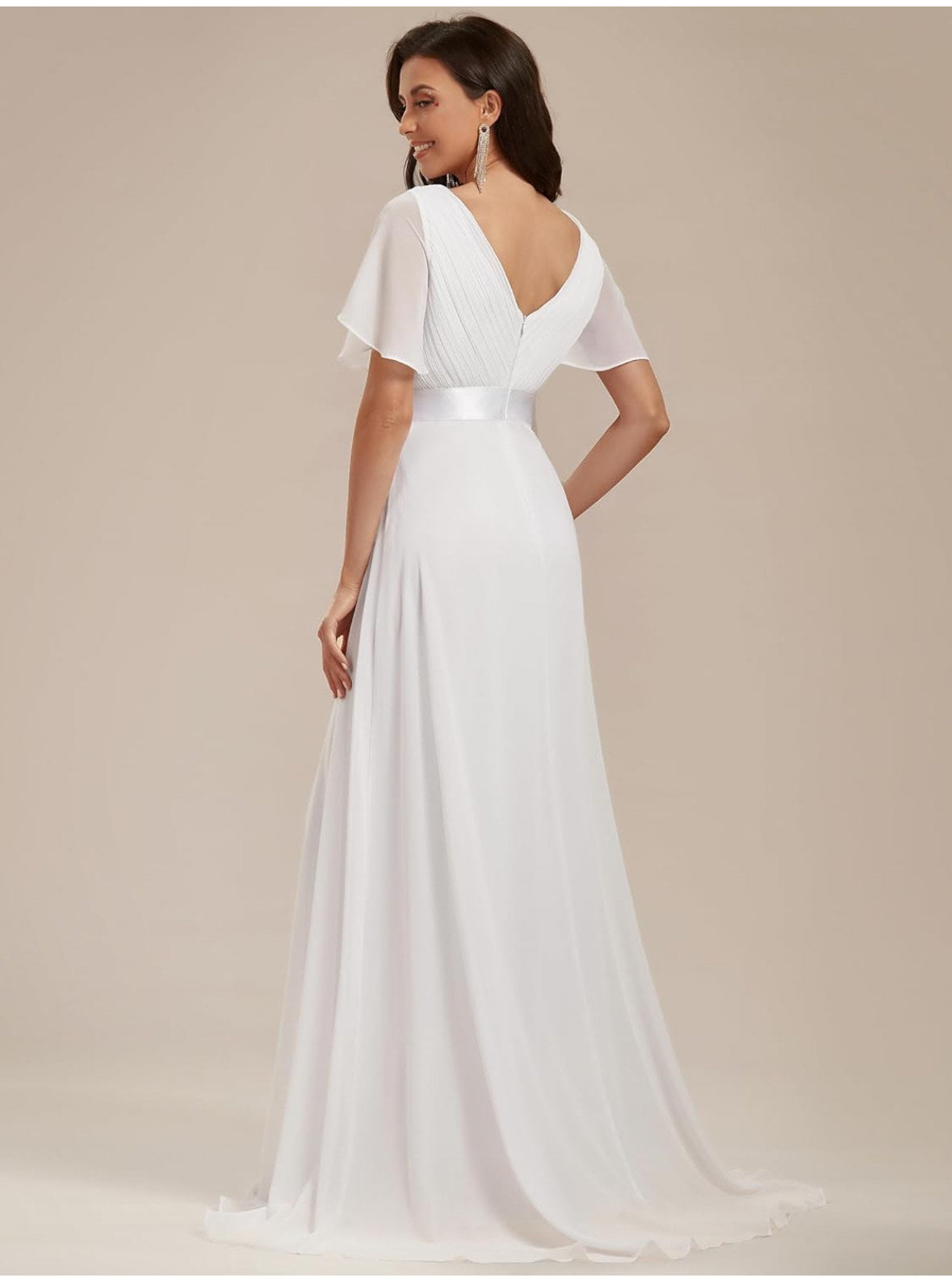 elegantní šifonové večerní šaty