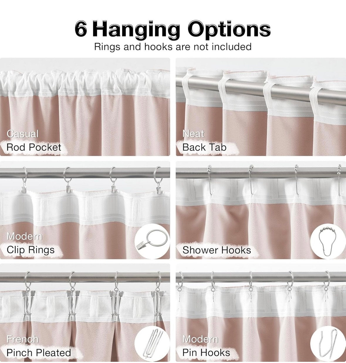 Sada 2 polozatemňovacích závěsů s bambulkami