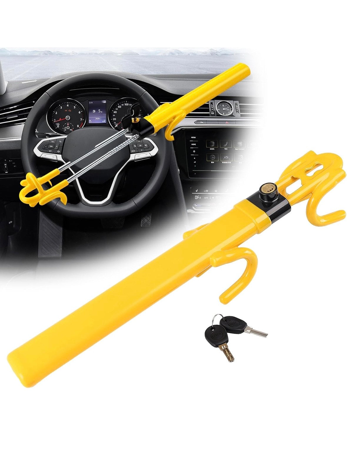 dvojitý zámek volantu