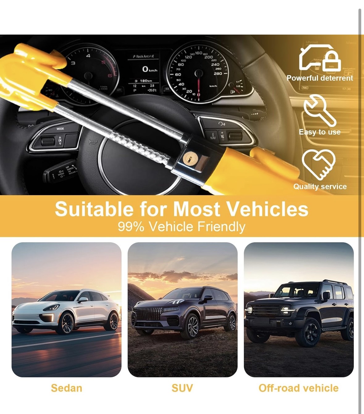 dvojitý zámek volantu