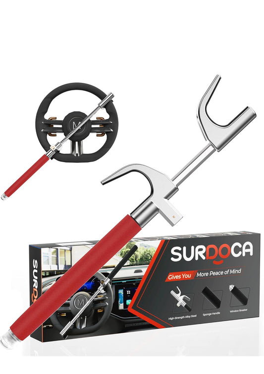 červený multifunkční zámek volantu