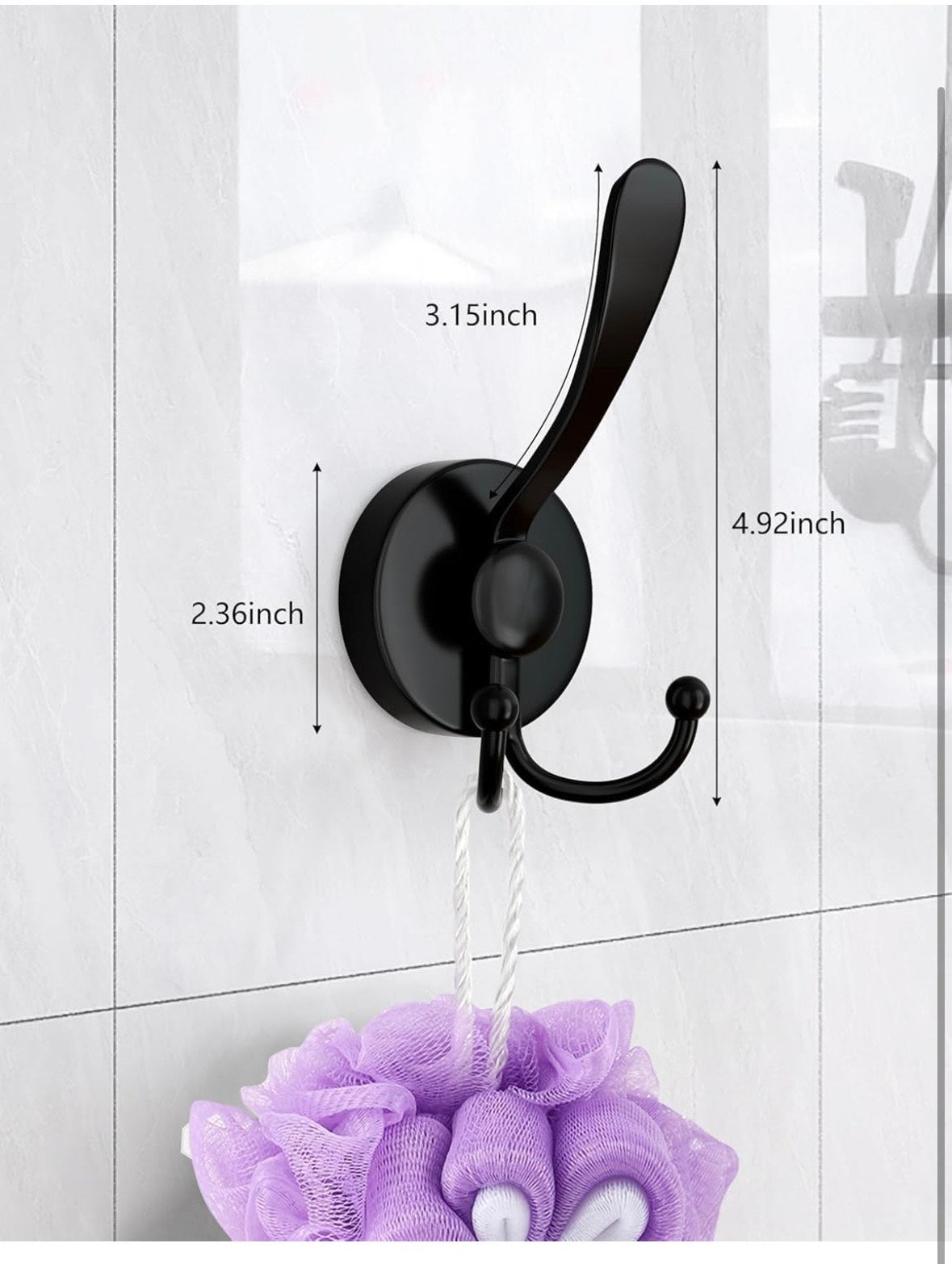 Sprchové háky s přísavkou Einesin pro vysoké zatížení