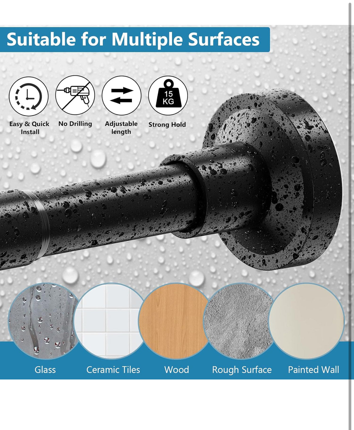 napínací záclonová tyč