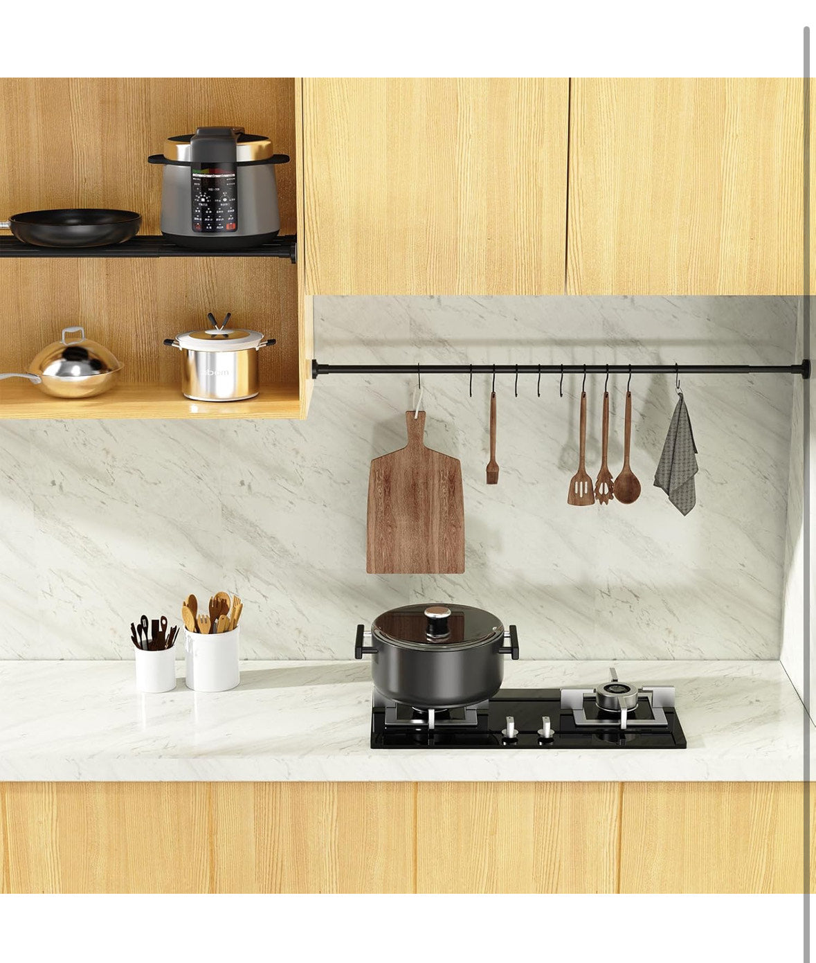 napínací záclonová tyč