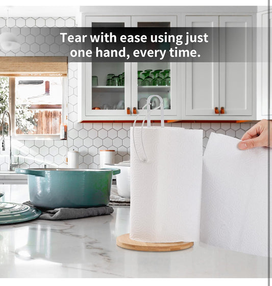 dřevěný držák na papírové ručníky