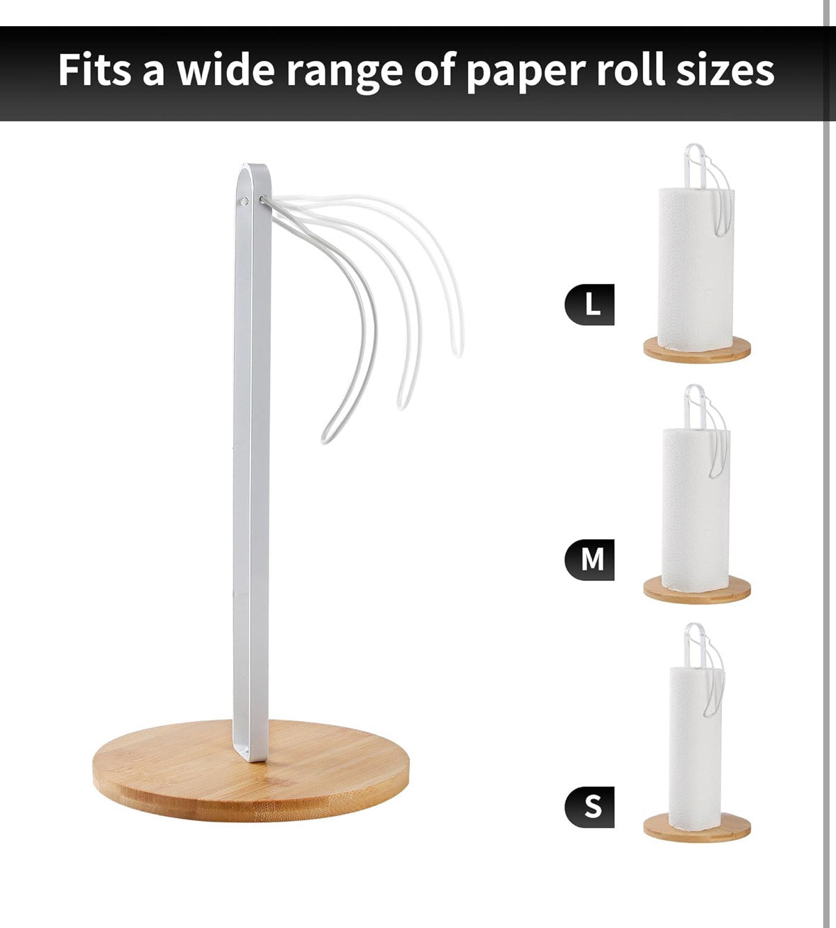 dřevěný držák na papírové ručníky