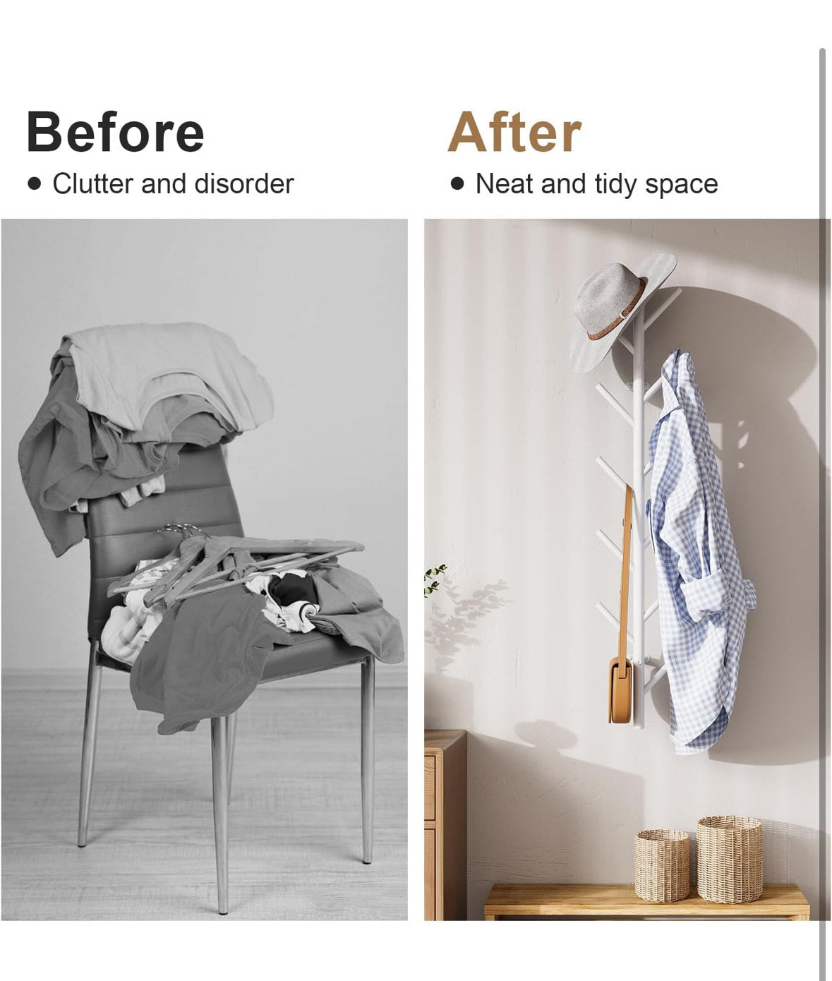 nástěnný věšák na kabáty