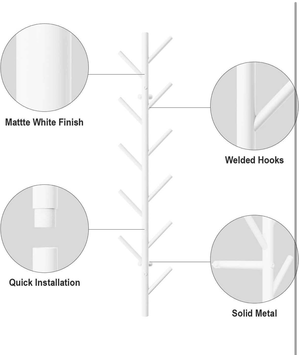 nástěnný věšák na kabáty