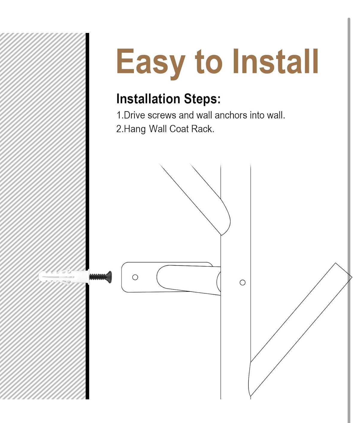 nástěnný věšák na kabáty
