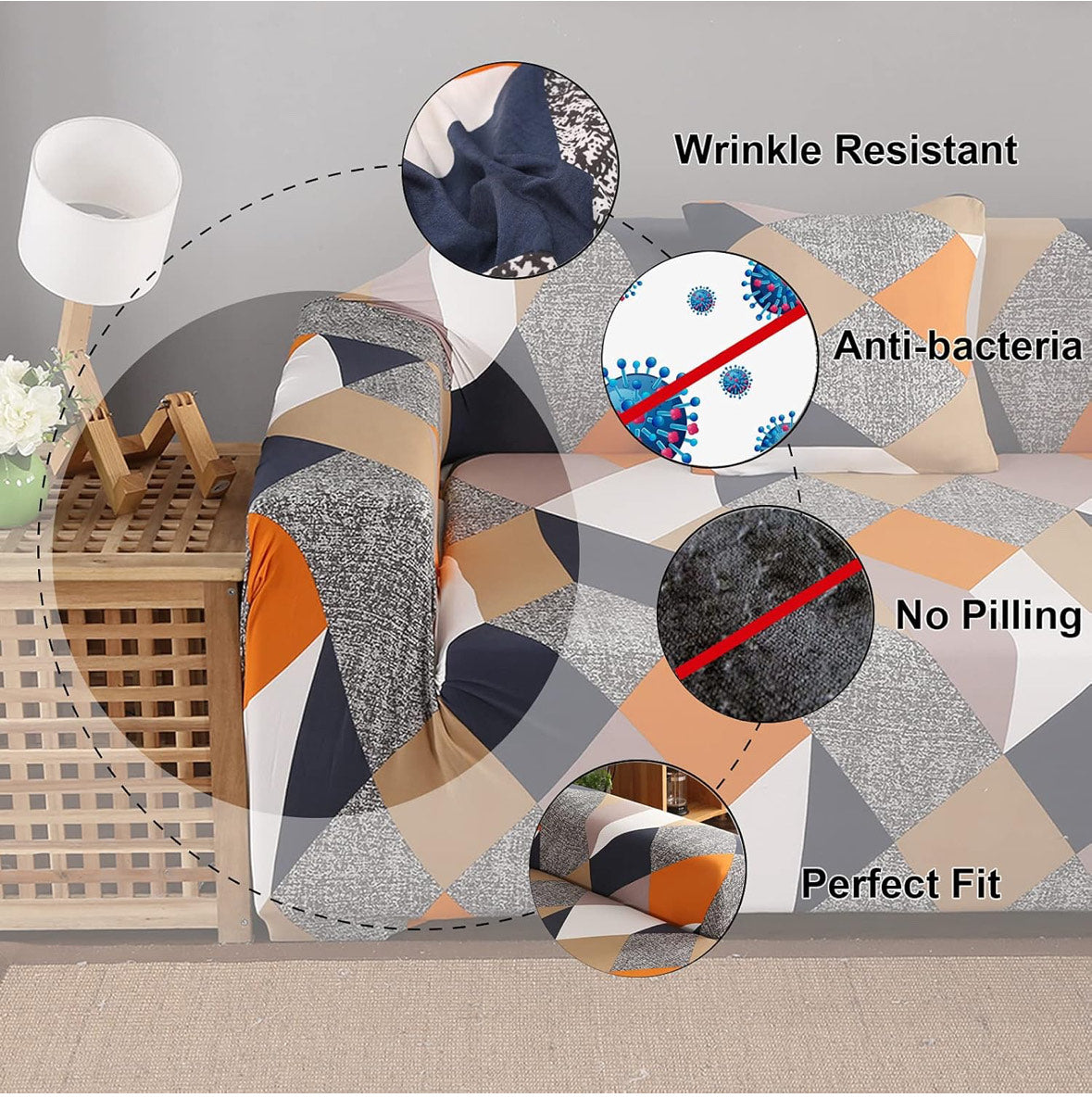 strečový potah na pohovku