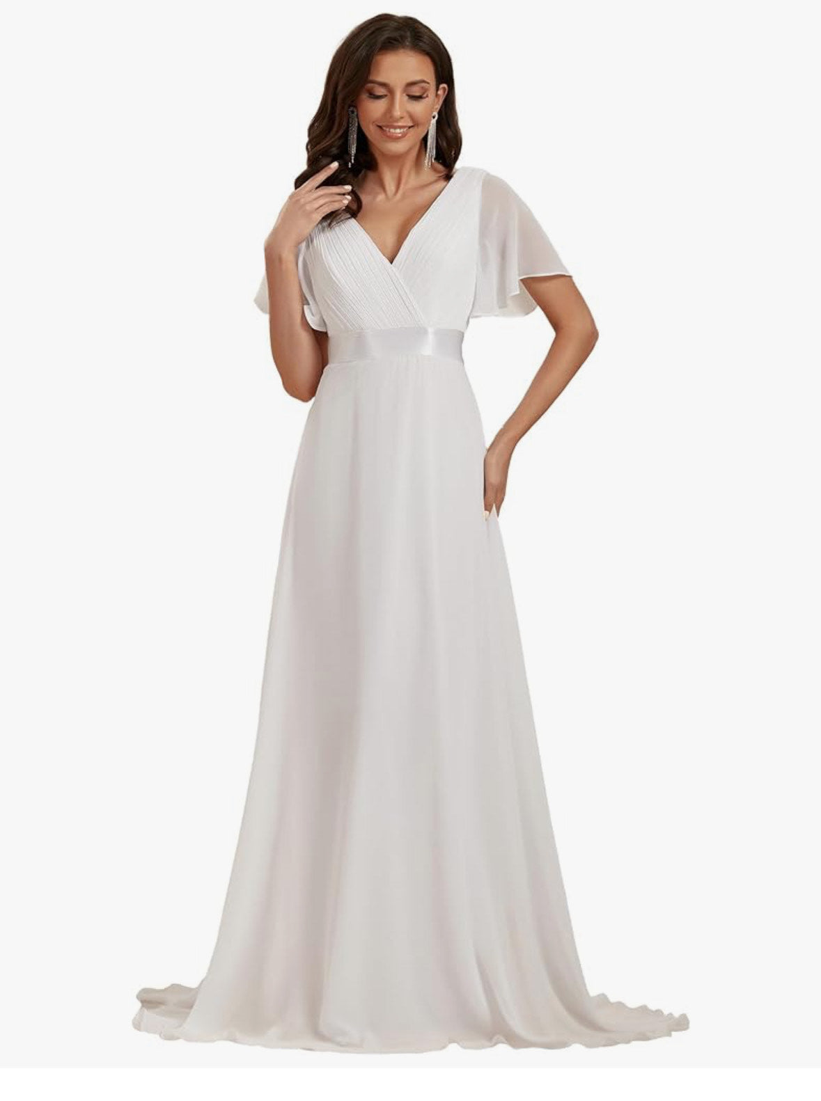 elegantní šifonové večerní šaty