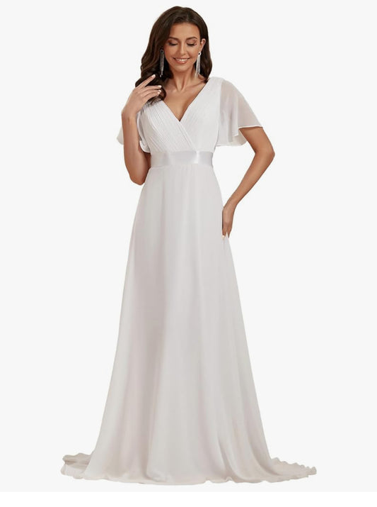 elegant chiffon evening dress