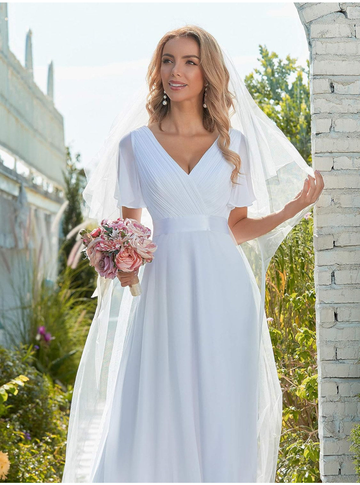 elegantní šifonové večerní šaty