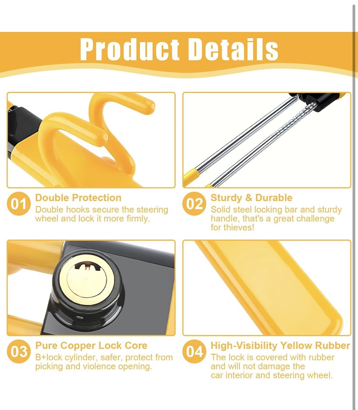 dvojitý zámek volantu