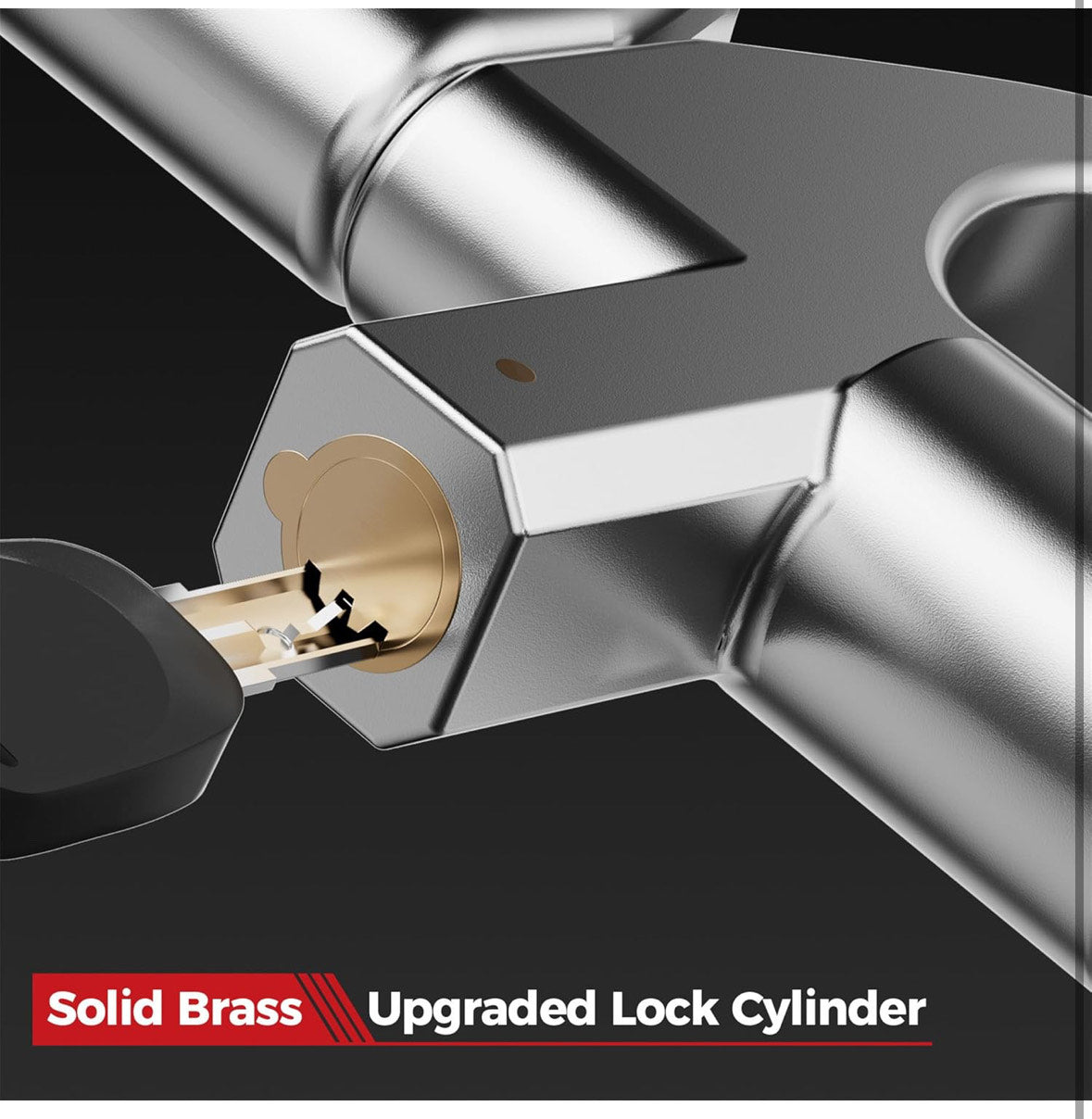 červený multifunkční zámek volantu