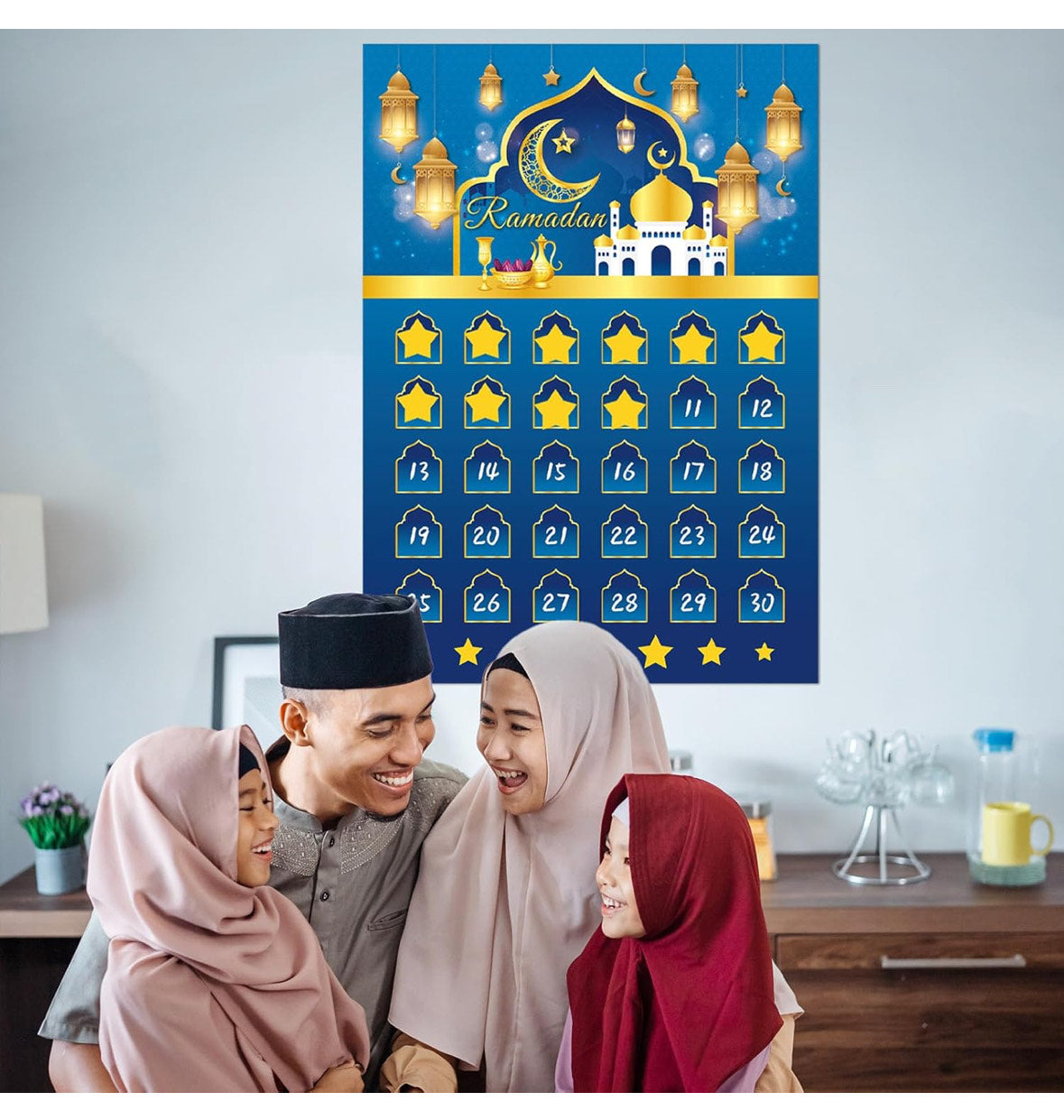 odpočítávací kalendář Ramadánu