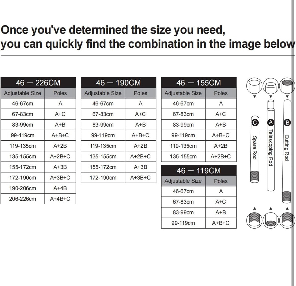 napínací záclonová tyč