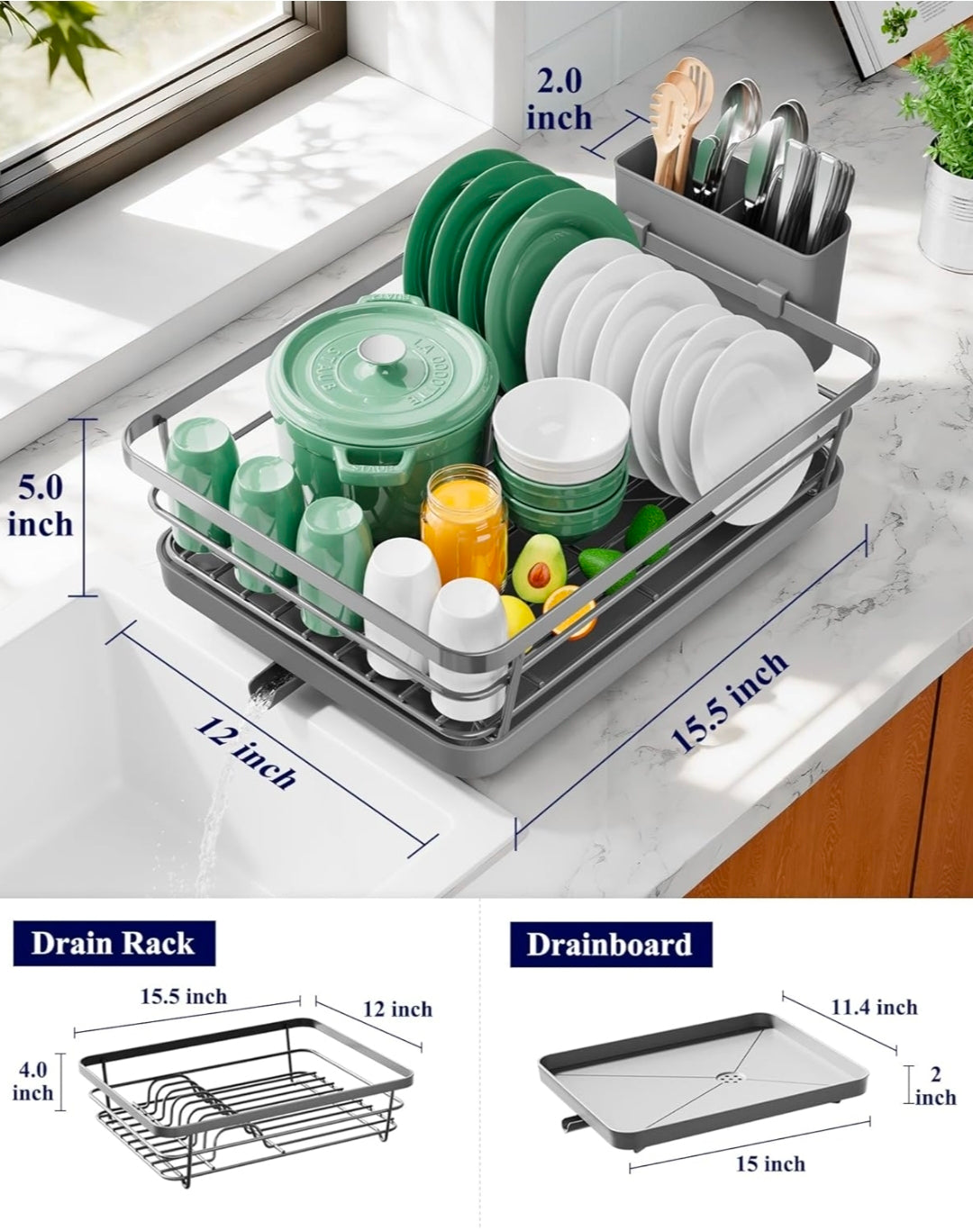 Dish dryer rack