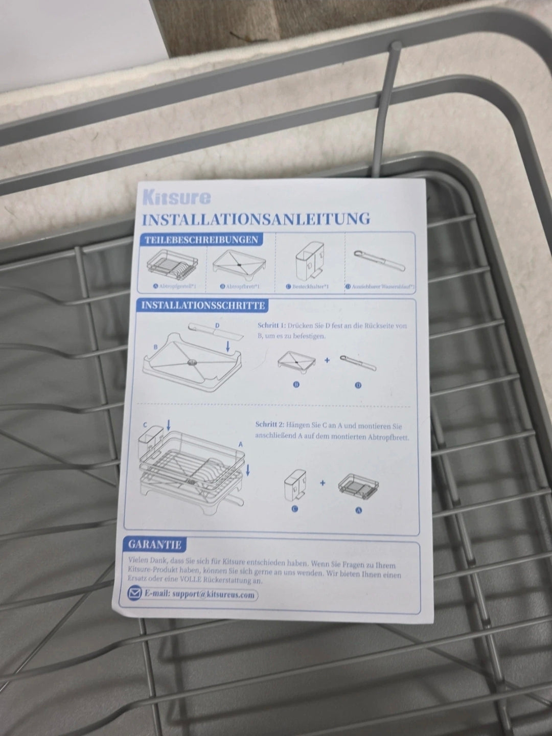 Dish dryer rack