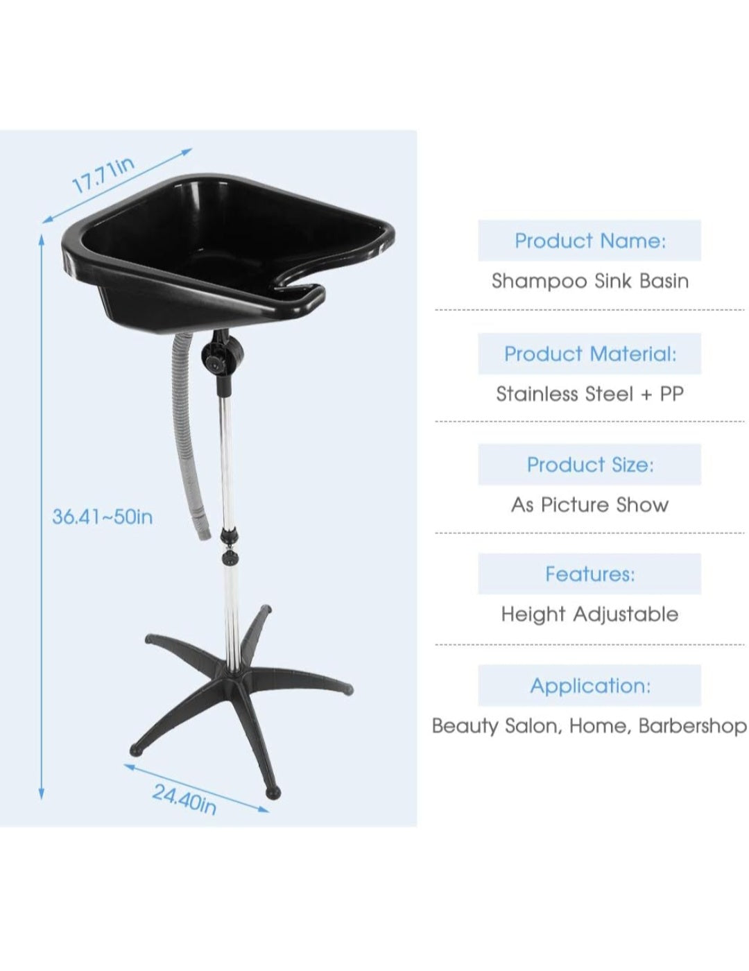 Portable hair washing basin